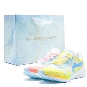 LINING Кроссовки для бега Wuyue Cushioning, износостойкие, дышащие, низкие, повседневные, розовые, желтые, разные цвета