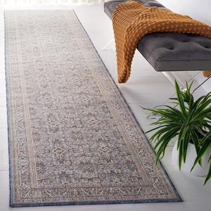 Ковер-ковер-дорожка SAFAVIEH, 79 x 305 см, Princeton Collection, Sage & Ivory, традиционный восточный дизайн, не линяет и прост в уходе, идеален для помещений с высокой проходимостью в гостиной, спальне (PRN906W)