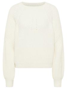 Женский вязаный свитер бежевого цвета IZIA