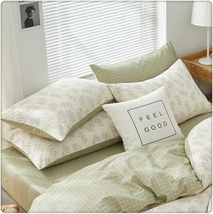 DUYHBAWRS Хлопковая наволочка с принтом в стиле small fresh с бантом