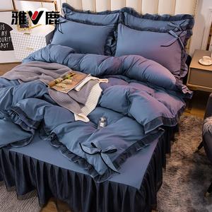 Yalu Комплект постельного белья 4 предмета, 180 см, пододеяльник 200x230 см