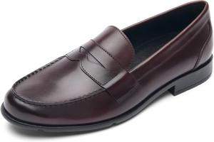 Мужские классические облегченные лоферы Rockport с пенни, бордовый