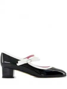 Туфли-лодочки Kina из лакированной кожи с бантом Carel Paris, черный