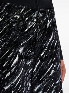 Marni широкие брюки с графичным принтом, черный