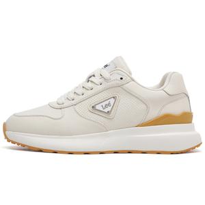 Lee Мужские повседневные туфли низкие черно-бело-бежевые в светло-бежевом цвете, цвет Light Beige