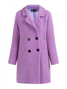 Женское пальто светло-фиолетового цвета faina
