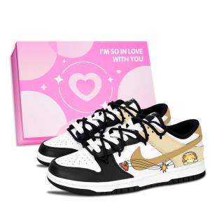 Dunk Black White, Starlight милые кошки устойчивые к истиранию низкие скейтборд кроссовки unisex Nike, желтый