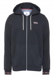 Толстовка с капюшоном на молнии DELMAO Zip-Up Hoodie, темно-синий