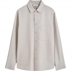 COS Мужская рубашка бежевого цвета Beige