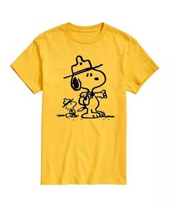 Мужская футболка с коротким рукавом Hybrid Apparel Peanuts Outdoor AIRWAVES, желтый