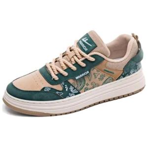 Кеды мужские, обувь для скейтбординга низкая Хаки Зеленый Warrior