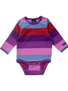 Villervalla Боди с длинными рукавами и фиолетовыми полосками