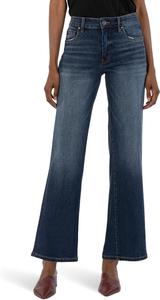 Джинсы KUT from the Kloth Charlotte High Rise Fab Ab Wide Leg, Resolved