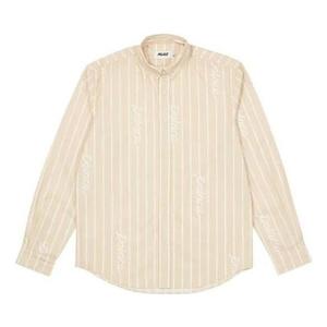 Рубашка fw22 hand stripe shirt 'beige' Palace, бежевый