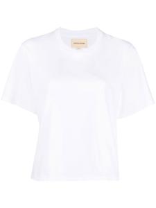 Loulou Studio футболка свободного кроя с короткими рукавами, белый