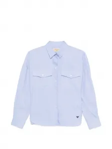 Рубашка с нагрудным карманом Weekend Max Mara, синий