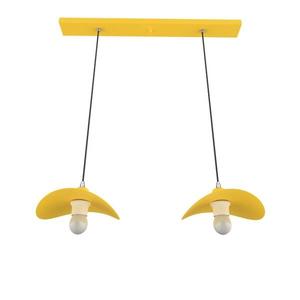 Подвесной светильник Lumicom Piuma, 30x30x30 см, желтый