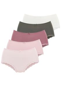 Трусики LASCANA, Olive/Rose/Eosin/Pastel Pink/White