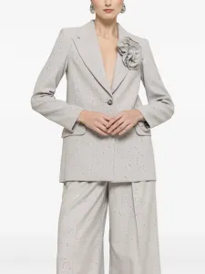 Пиджак с цветочным декором NISSA, серый