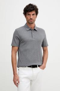 Шелковая рубашка-поло BECKHAM X Boss, серый