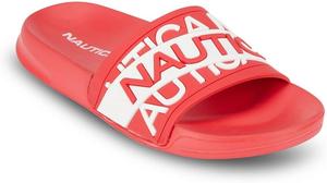 Женские спортивные сандалии слайдеры Nautica - удобные шлепанцы для душа, быстросохнущие пляжные сандалии, нескользящие слайды для бассейна и повседневной носки, белый