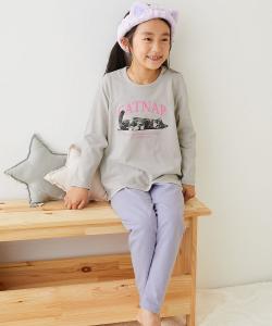 Детская пижама с длинными рукавами Devil Lab ROOM, 100% хлопок, одежда для детей, домашняя одежда, хлопок, весна/лето 2016 Devirock, цвет 053-Cat-L Gray