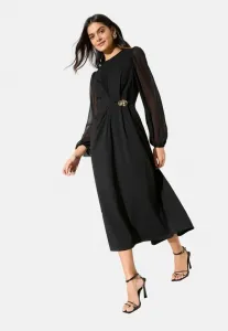 Платье-Миди прямого кроя с металлическими деталями Friends Like These, Black