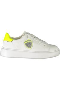 Кроссовки спортивные женские Blauer, белый / желтый