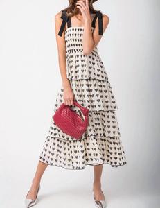 Платье Heart Of Mоё в кремовом/чёрном цвете By Together