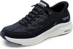 Мужские кроссовки Skechers Contour Foam Cozy Fit Hands Free Slip-in, белый/черный