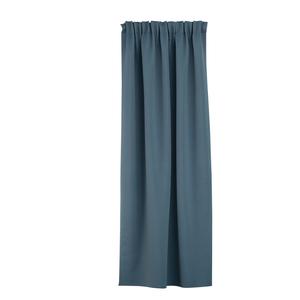 Затемняющая штора с петлями, 140x280 см, бензиновый цвет Dekoria, синий