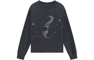 Футболка с длинным рукавом и принтом WE11DONE, серая