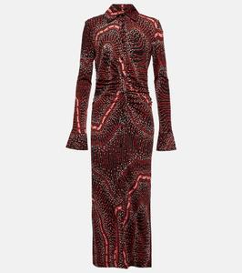 Платье-рубашка с принтом Клаудии Altuzarra, черный