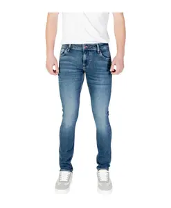 Современные повседневные брюки приталенного кроя Guess, синий