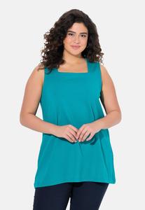 Топ LONG CARREE-AUSSCHNITT ÄRMELLOS Ulla Popken, цвет Petrol