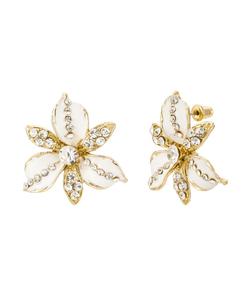 Серьги-гвоздики Фейра с кристаллами Untamed Petals, Gold