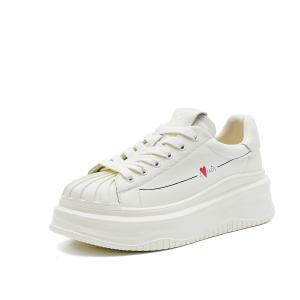 Кеды, скейтборд обувь женская низкая Elle, белый/черный