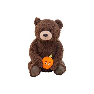 Плюшевая кукла Orange Bear высотой 35см/45см MIANHUIYI, темно-коричневый