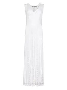 Трикотажное платье макси без рукавов D.Exterior, белый
