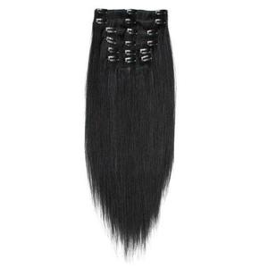 Накладные волосы fashiongirl clip-in extensions #60 platinblond - 65 cm Fashiongirl, #1 schwarz - 40 cm, количество 1 шт.