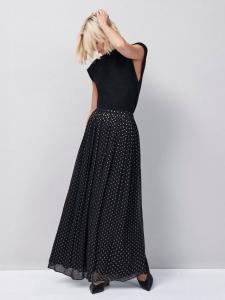 Пышная юбка макси в горошек Ro&Zo