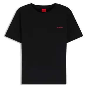 Пижамная футболка HUGO 10276976 с коротким рукавом, черный
