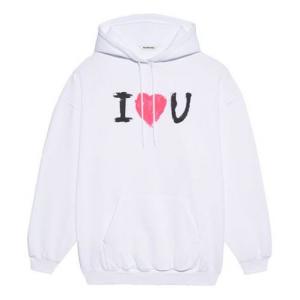 Свитер ss21 printing hoodie white Balenciaga, белый