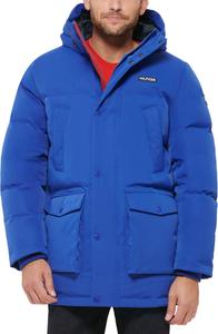 Мужская парка Tommy Hilfiger Arctic Cloth Heavyweight Performance Parka Down Alternative Upperwear, Atlantis Blue