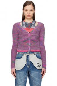 Эксклюзивный фиолетовый кардиган Sullivan от SSENSE Andersson Bell