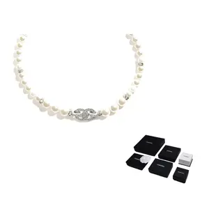 CHANEL 25S металлическое ожерелье женское белые