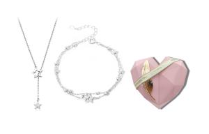 Браслет из халцедона для женщин COPI, Starlight Dotting Set [Necklace + Bracelet] + [Encounter Box]