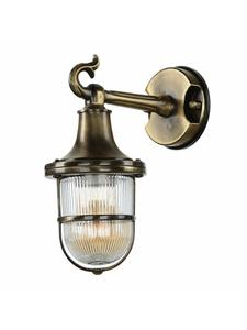 Уличный настенный светильник (Ш)11,5 x (В)25 см, отделка под старинную латунь  Licht-Erlebnisse, Messing Antik