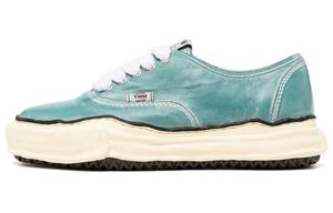 Стильные мужские кроссовки для скейтбординга с низким верхом зеленого цвета Mihara Yasuhiro