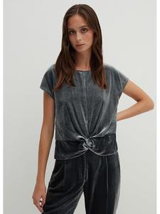 Футболка STEFANEL Samtshirt, антрацит